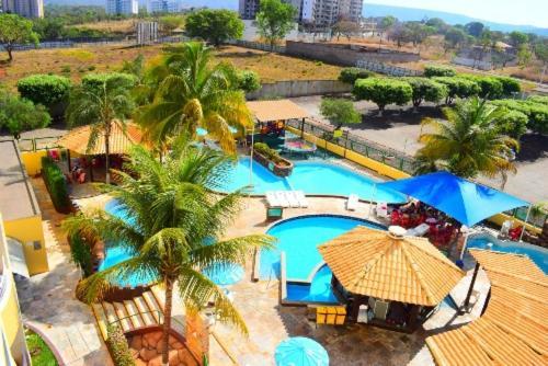 Apartament Lindos Flats Com 7 Piscinas, Bar Molhado, Restaurante - Perto Do Centro De Caldas Novas! Zewnętrze zdjęcie